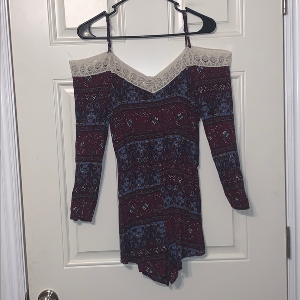 Charlotte Russe off the shoulder romper